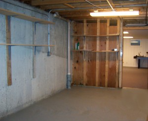 Unfinished Basement Space